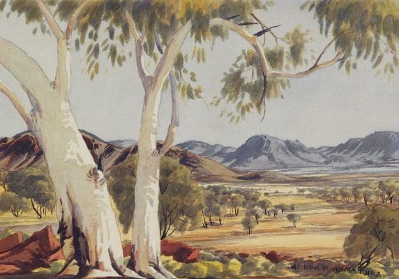 NAMATJIRA Albert_Ghost gums