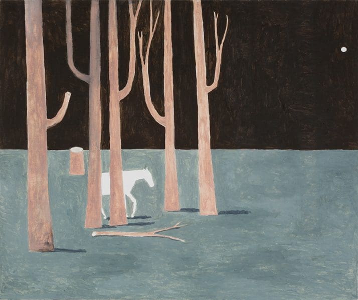 Noel McKenna, Shelter, 2015, oil on plywood, 52 x 64 cm.
